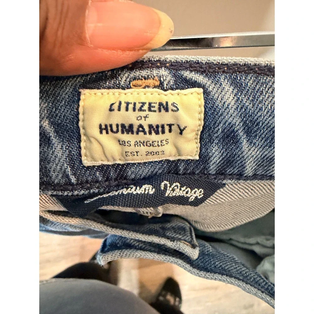 Citizens of Humanity Harlow Ankle Jeans Womens 31 Blue Mid Rise Slim Denim